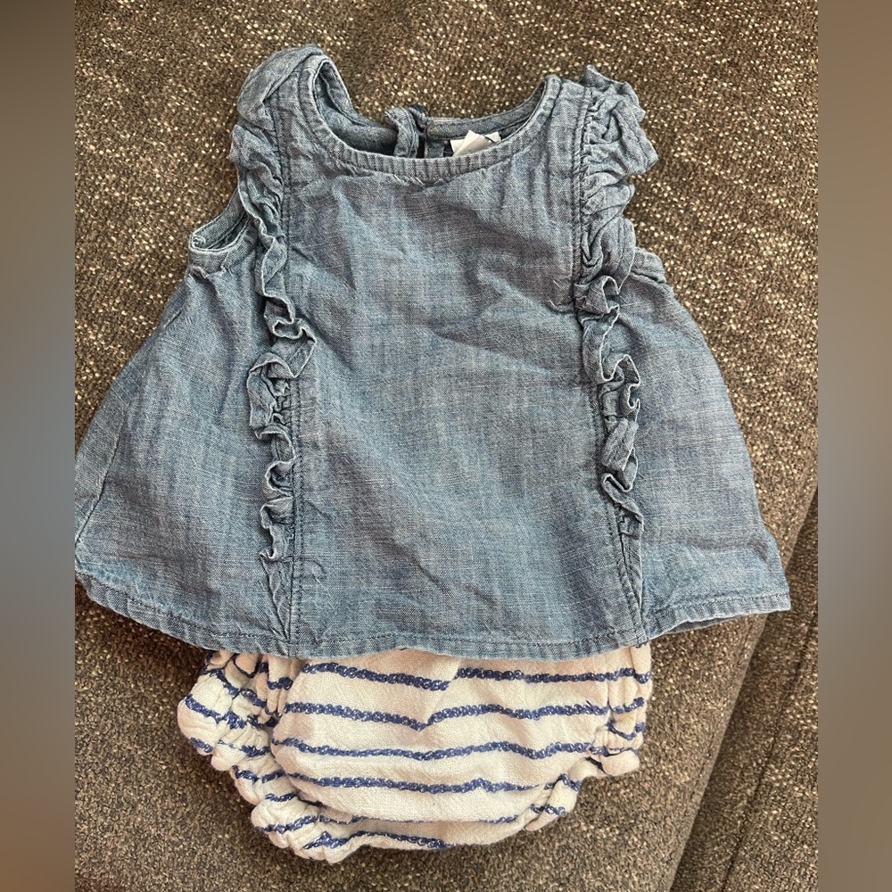 Old Navy Denim Baby Girl Outfit